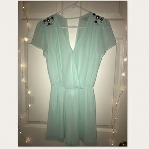 bedazzled short romper